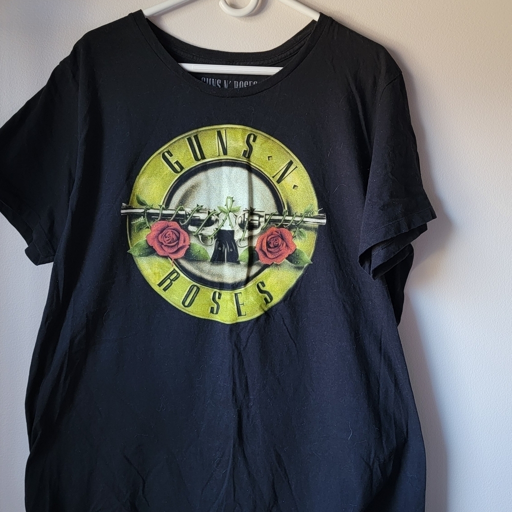 Guns N' Roses Black Graphic Short Sleeve Tee Size XXL